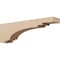 Ekena Millwork 6"W x 36"D x 12"H Thin Pescadero Rough Cedar Woodgrain TimberThane Corbel, Primed Tan CORUR06X36X12PECRCPR - alternate 1